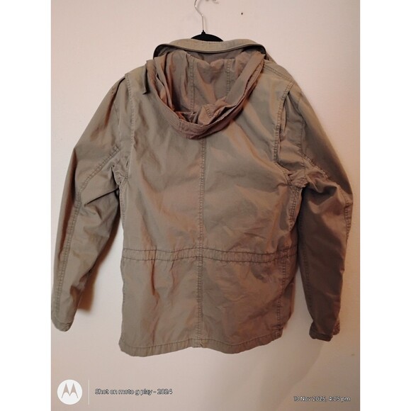 Gap army green jacket with hood - Picture 7 of 10
